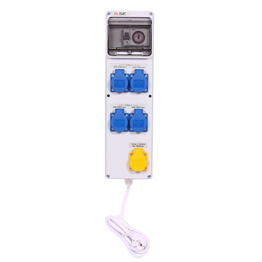 Timer Box III 4X600W + Enchufe Calefactor | Control seguro y eficiente