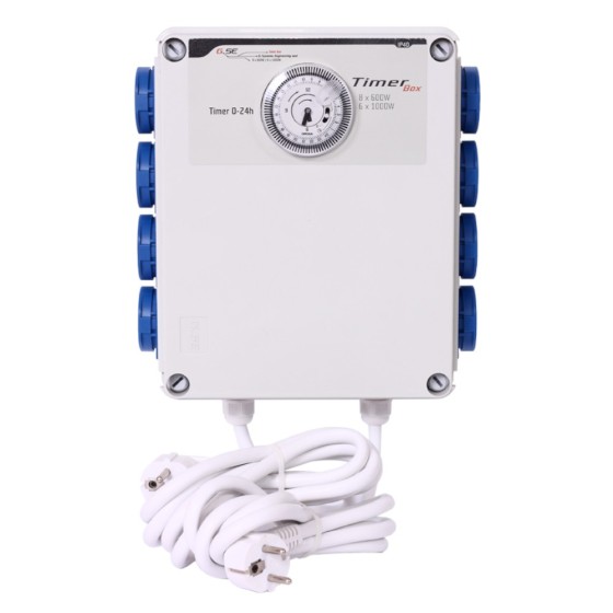 Timer Box II 8X600W | Control eléctrico fiable para cultivos