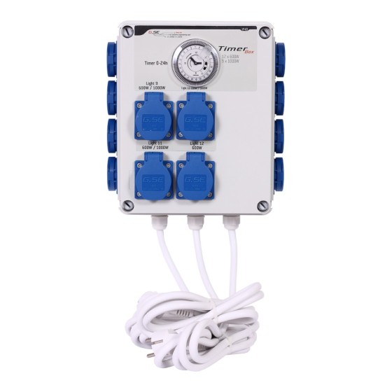 Timer Box II 12X600W | Control profesional para sistemas de cultivo
