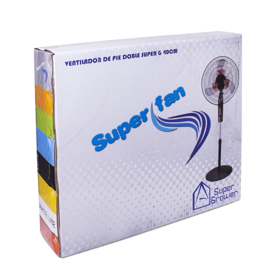 Ventilador de pie doble Super Grower 40cm 16"
