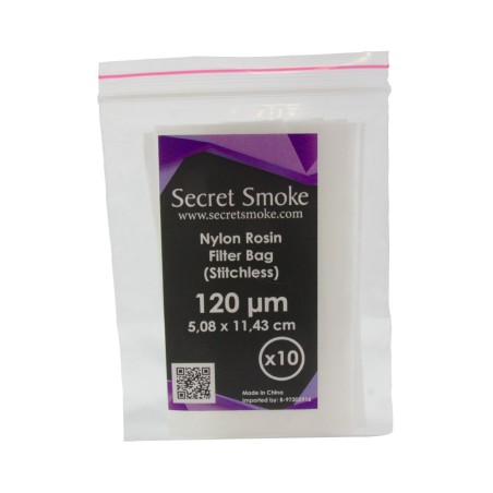 Bolsa Rosin Secret Smoke 120 Micras 10Uds Sin Costuras