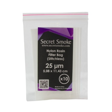 Bolsa Rosin Secret Smoke 25 Micras 10Uds Sin Costuras