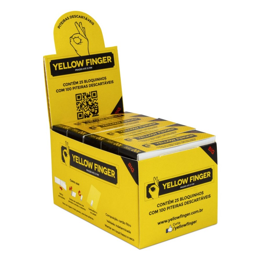 Boquillas Yellow Finger Big 25x100