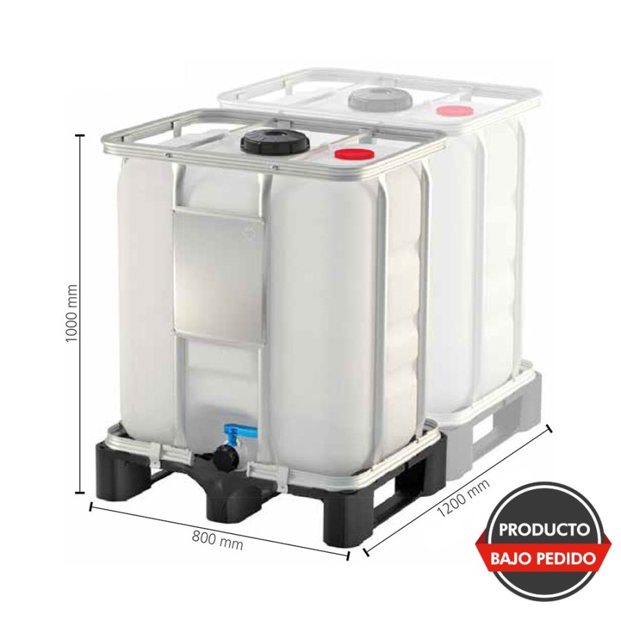 Depósito 300L pallet plástico CompactLine