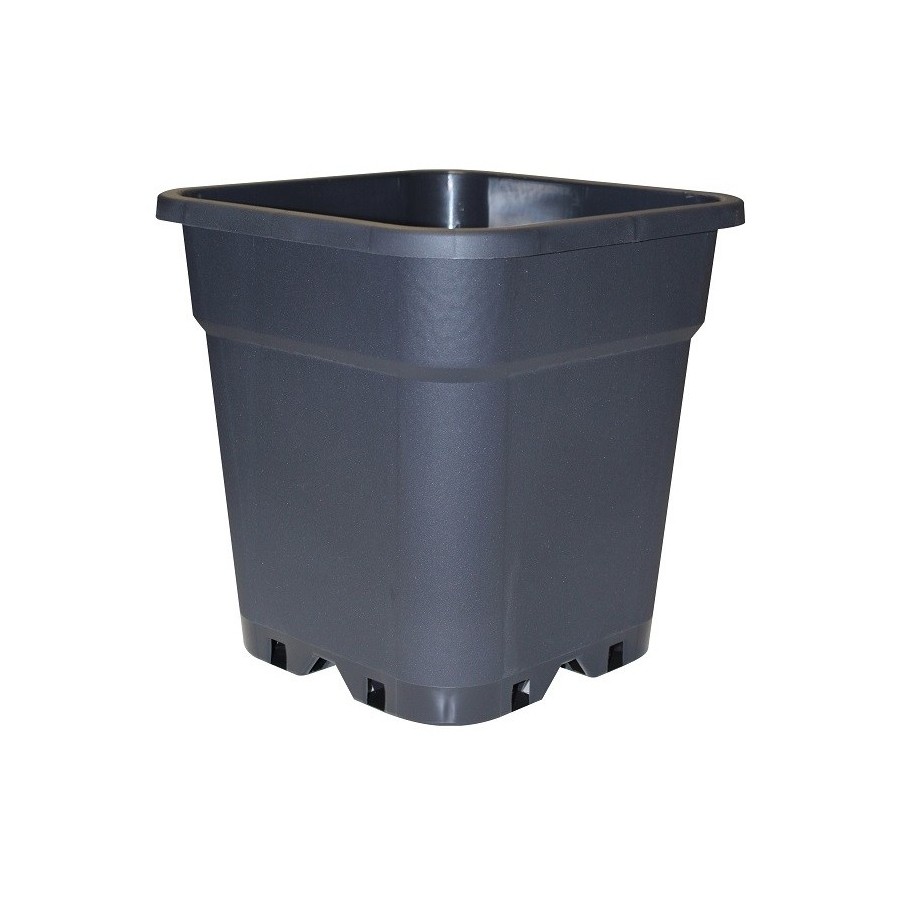 Maceta 18x18x25,5 5,5L Negra Reforzada