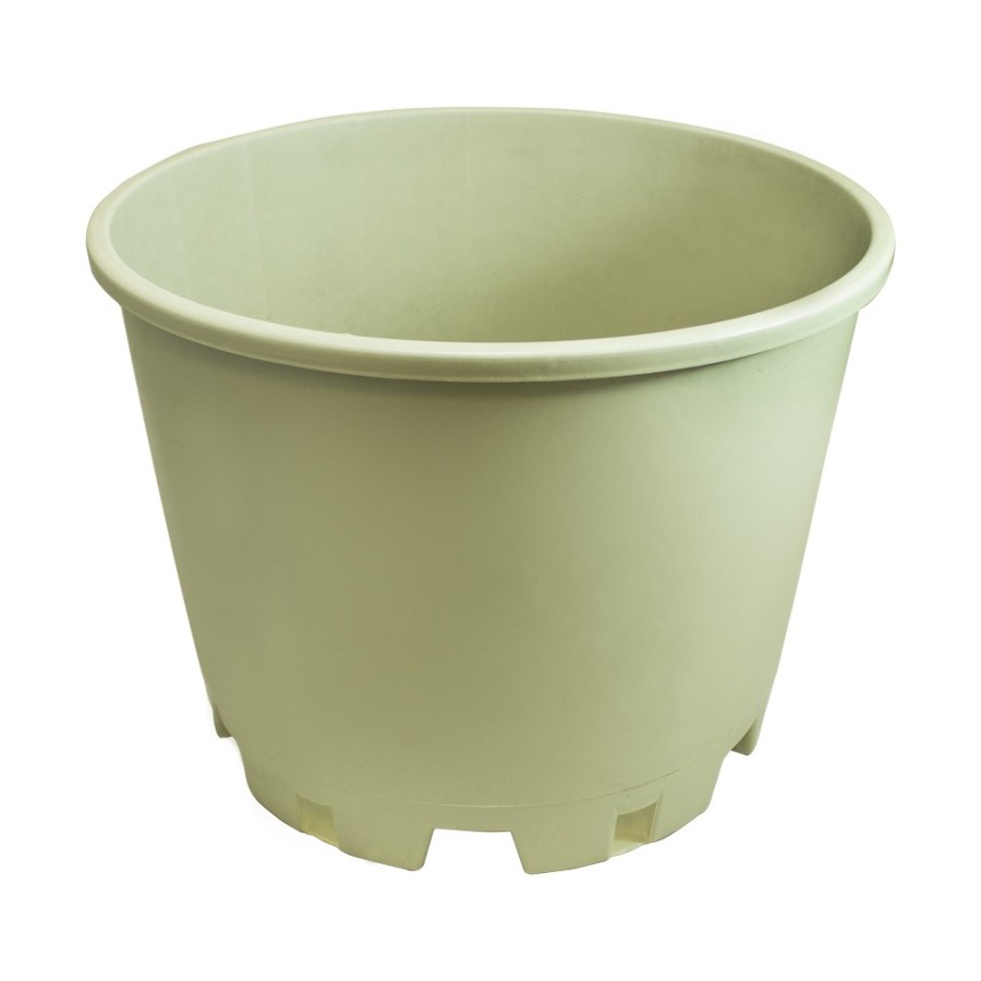 Maceta beige drenaje estrella (25L) ECO