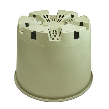 Maceta beige drenaje estrella (25L) ECO
