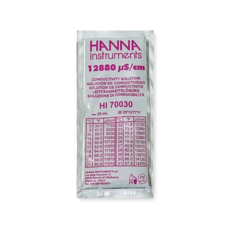 Sobre calibración EC Hanna HI 70030 12880 (25 uds)