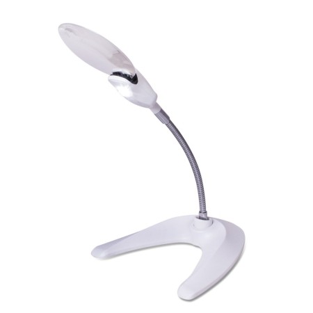 Lupa sobremesa 90mm con flexo y luz