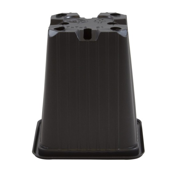 Maceta 7 x 7 x 8 (0,40L) Serie F Negra